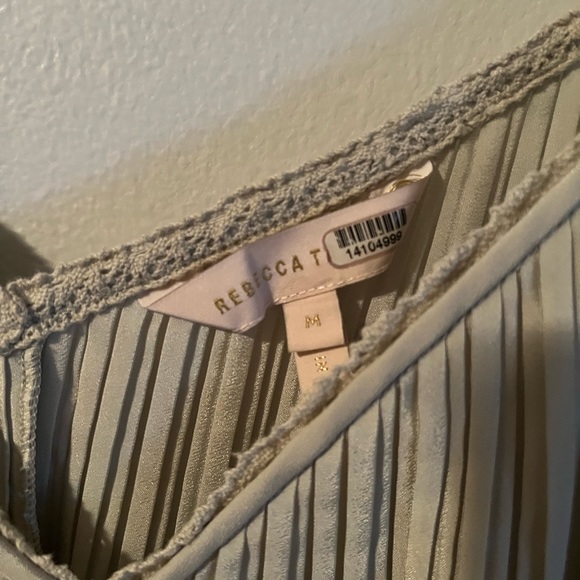 REBECCA TAYLOR Plisse Pleated Tank - Picture 6 of 6